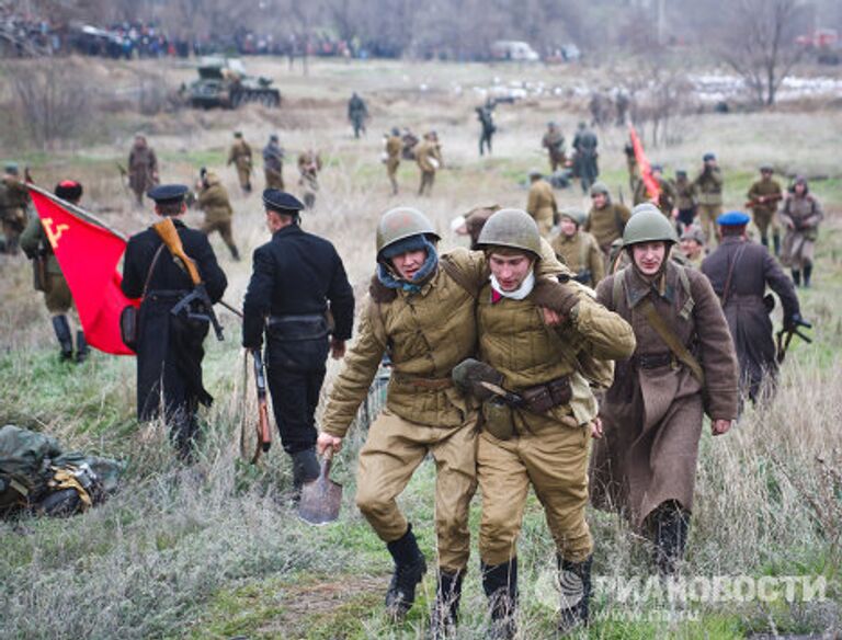 Военно-историческая реконструкция эпизода Сталинградской битвы