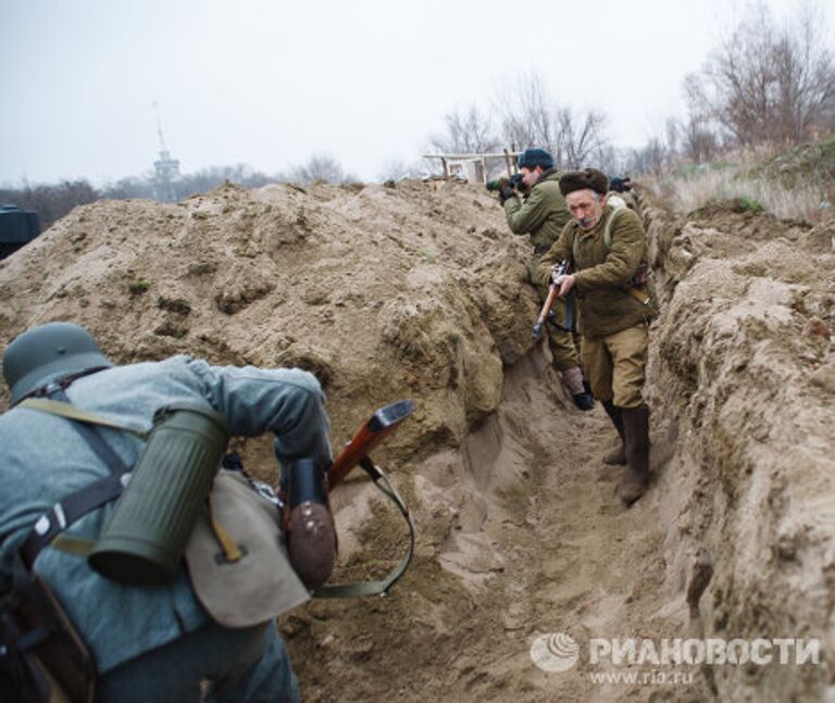 Военно-историческая реконструкция эпизода Сталинградской битвы