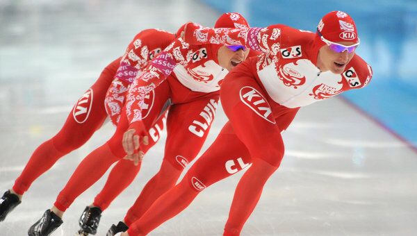 Российские конькобежцы. Архивное фото