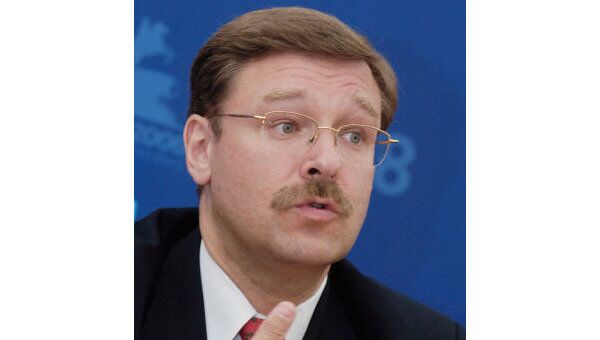 Сопредседатель Форума от российской стороны, глава делегации РФ Константин Косачев.