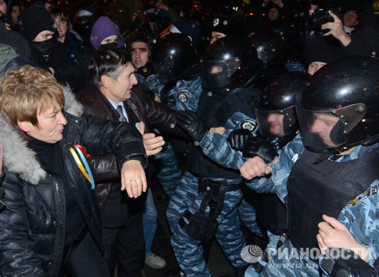 Митинг в честь 7-й годовщины оранжевой революции в Киеве