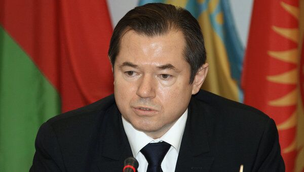 Заместитель генерального секретаря ЕврАзЭС Сергей Глазьев на заседании Комиссии таможенного союза ЕврАзЭС.