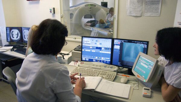 Обследование пациента в Самарском областном клиническом онкологическом диспансере