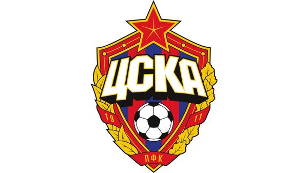 Эмблема футбольного клуба ЦСКА Москва. Архивное фото