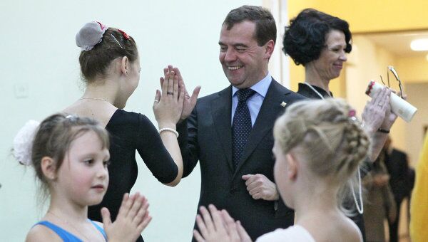Президент РФ Д.Медведев посетил петрозаводский Дворец творчества детей и юношества