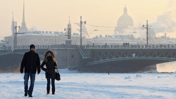 Морозы в Санкт-Петербурге. Архив