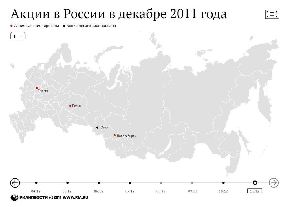 Акции в России, декабрь 2011 года