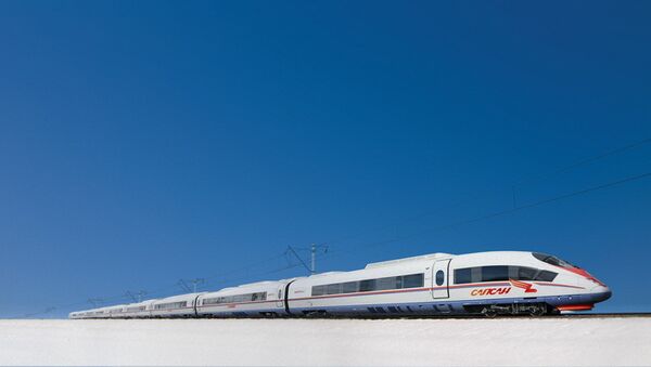 Высокоскоростной поезд Сапсан серии Velaro RUS. Архивное фото