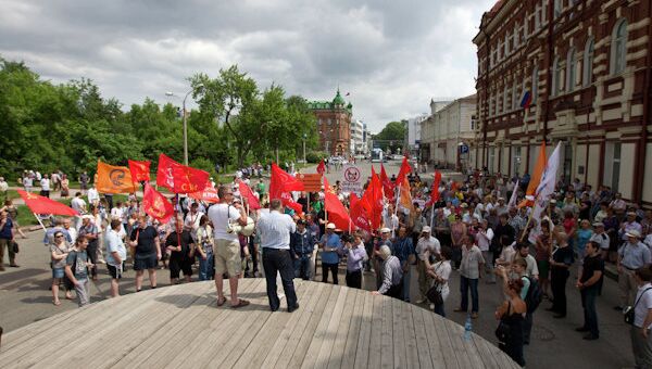 Марш миллионов. Митинг оппозиции в Томске в День России 