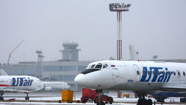 Самолет Ту-134А российской авиакомпании UTair. Архивное фото