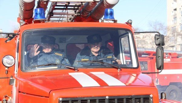 Новые автомобили для пожарных постов Амурской области