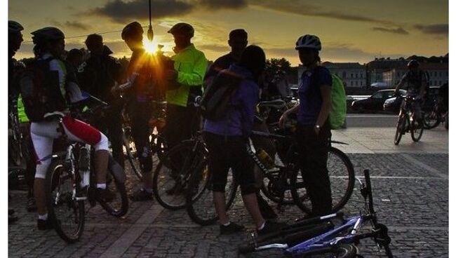 Велопробег в Петербурге. Архив