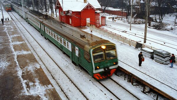 Железнодорожная платформа. Архивное фото
