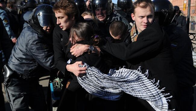 Митинг оппозиции в Санкт-Петербурге. Архив