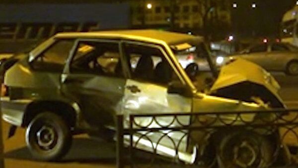 Три автомобиля столкнулись на Варшавском шоссе 