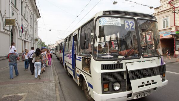 Общественный транспорт в Томске, фото из архива