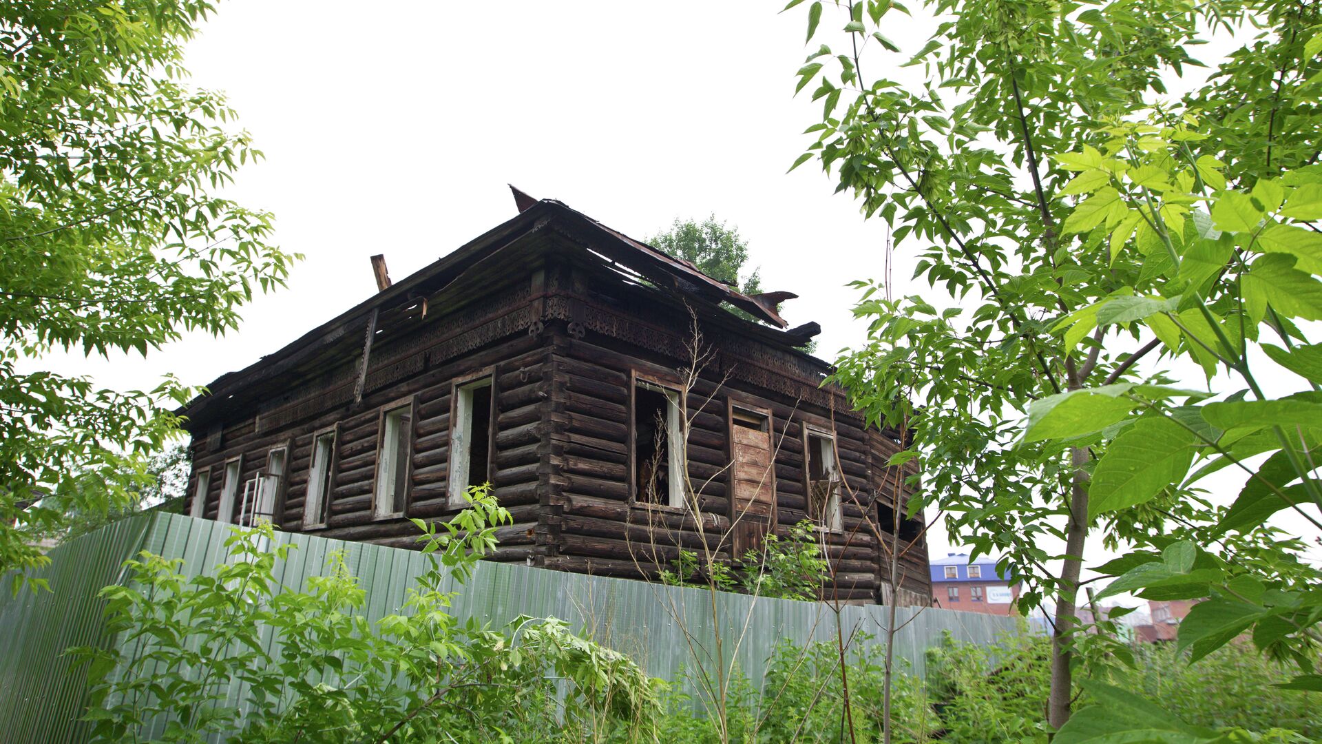 Сгоревший дом - РИА Новости, 1920, 19.03.2025