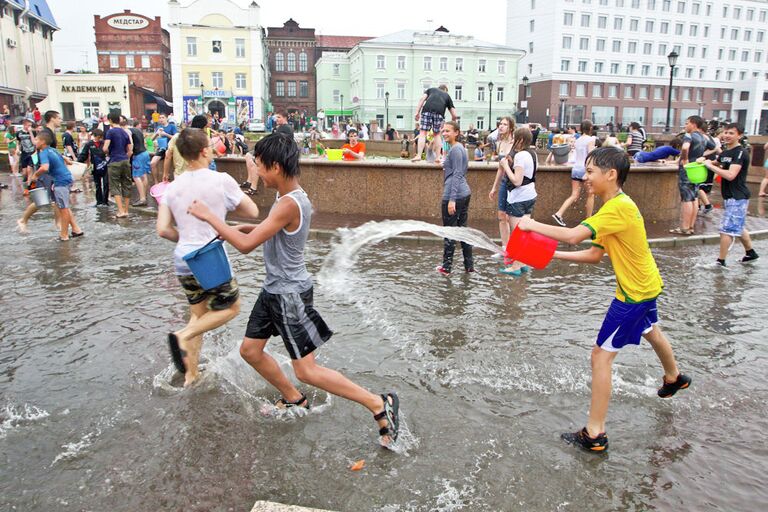 Флешмоб Водная битва