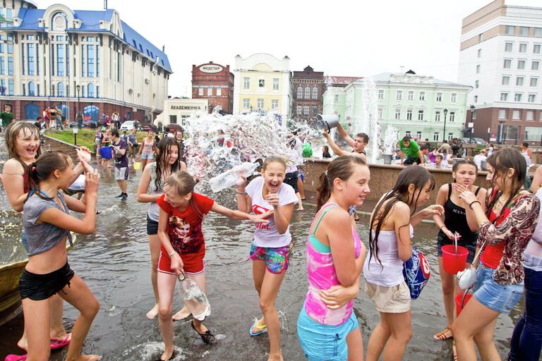 Флешмоб Водная битва