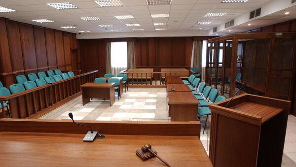 Зал судебных заседаний с местами для присяжных. Архив