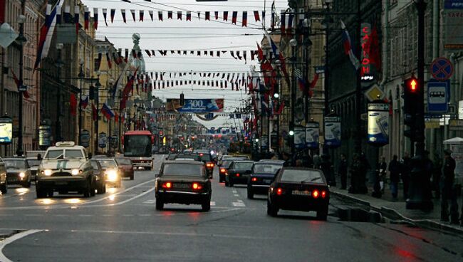 Невский проспект в Санкт-Петербурге. Архив