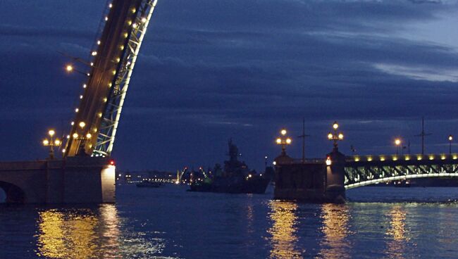 Троицкий мост в Санкт-Петербурге