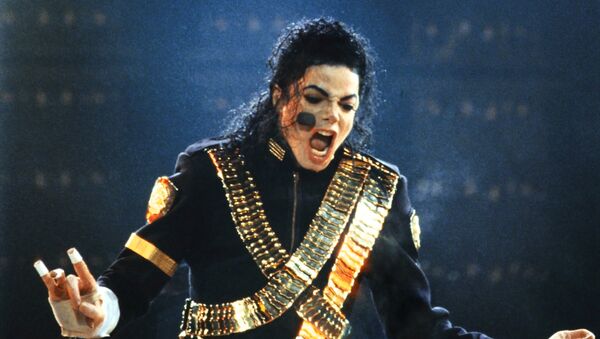 Майкл Джексон на концерте в Москве. Архив