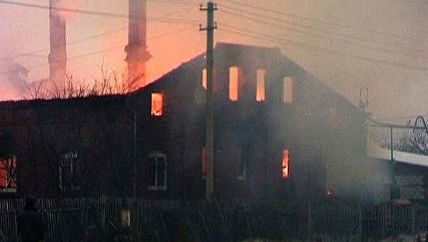 Дом священника в Подмосковье выгорел дотла. Кадры с места ЧП 