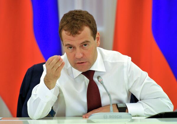 Премьер-министр РФ Д.Медведев 