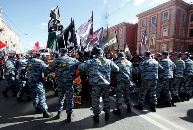 Первомайские шествия в Санкт-Петербурге