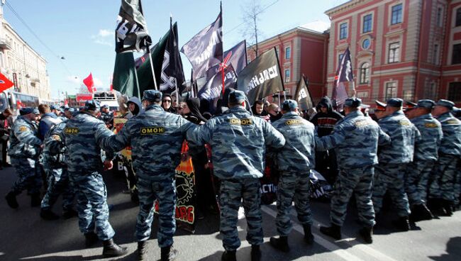 Первомайские шествия в Санкт-Петербурге