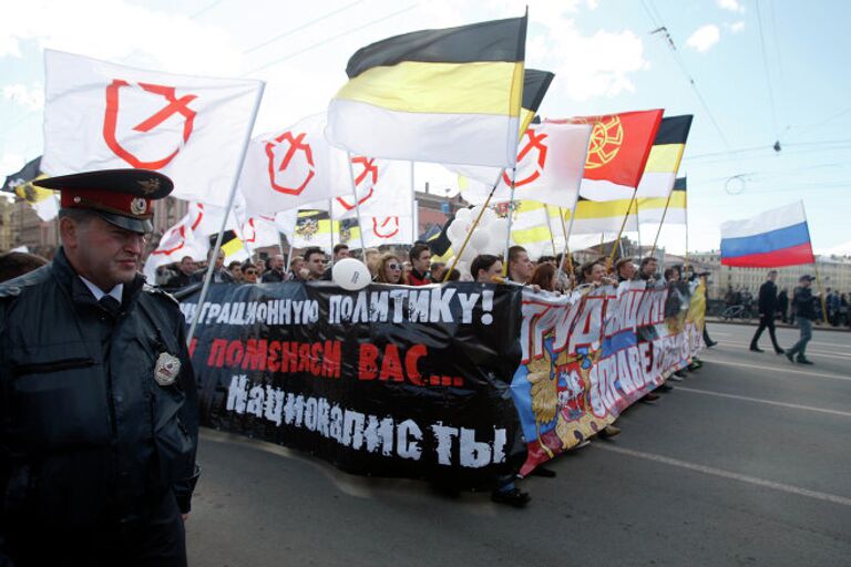 Первомайские шествия в Санкт-Петербурге