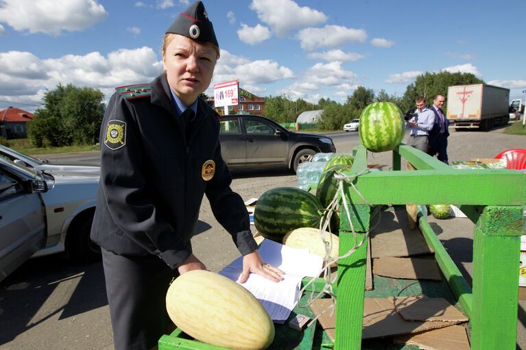 Рейд по точкам продажи бахчевых