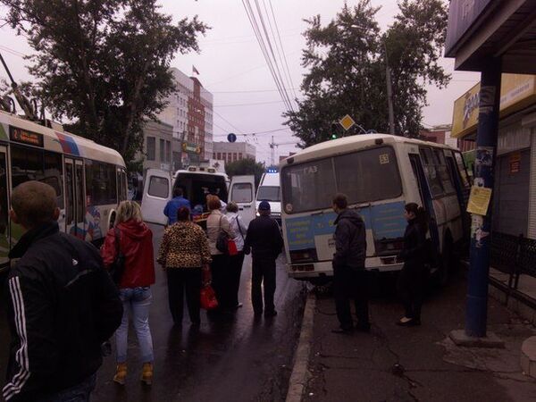 ДТП на проспекте Фрунзе с участием маршрутного автобуса