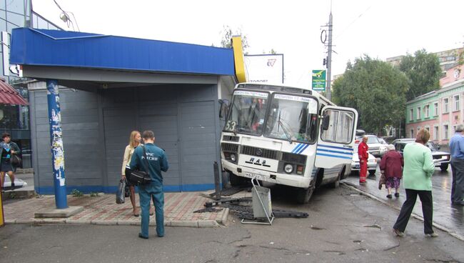 ДТП на проспекте Фрунзе с участием маршрутного автобуса 