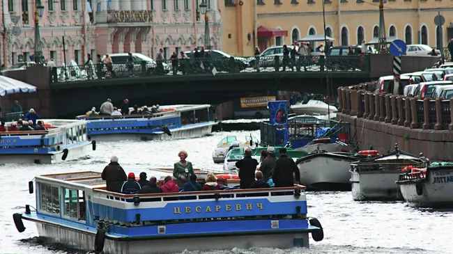 Река Фонтанка в Санкт-Петербурге. Архив
