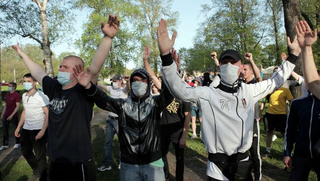 Митинг представителей сексуальных меньшинств в Санкт-Петербурге