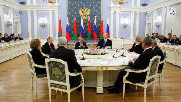 Заседание Высшего госсовета Союзного государства России и Белоруссии. Архивное фото
