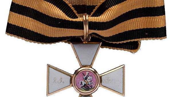 Знак ордена Святого Георгия 4-й степени за выслугу 25 лет строевой службы в сухопутных войсках