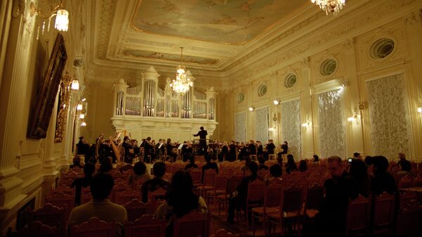 Концертный зал в консерватории имени Римского-Корсакова. Архив