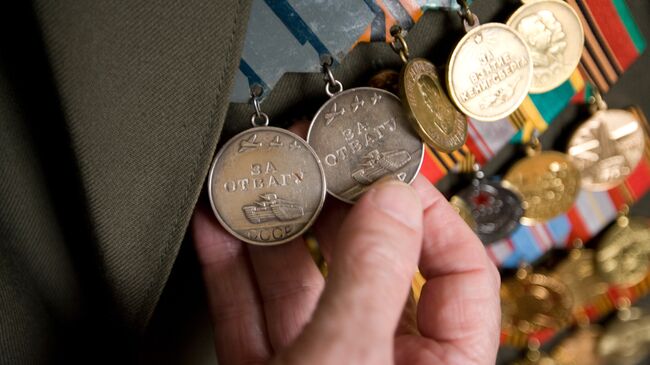 Медали ветерана Великой Отечественной войны. Архивное фото