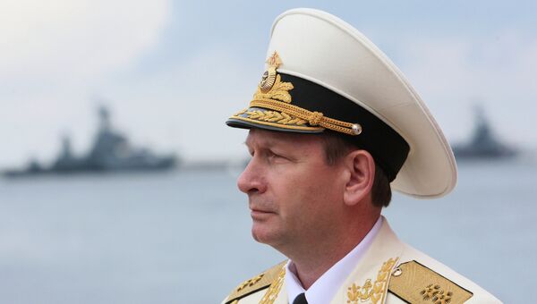 Главком ВМФ России вице-адмирал Виктор Чирков. Архив