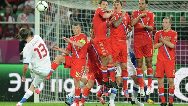 Матч сборных России и Чехии на Евро-2012
