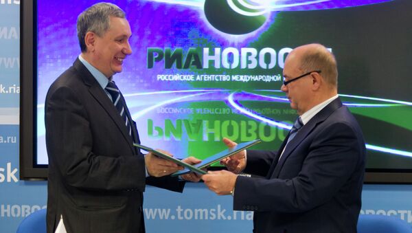 Подписание соглашения о сотрудничестве томским филиалом Сбербанка и ТДСК