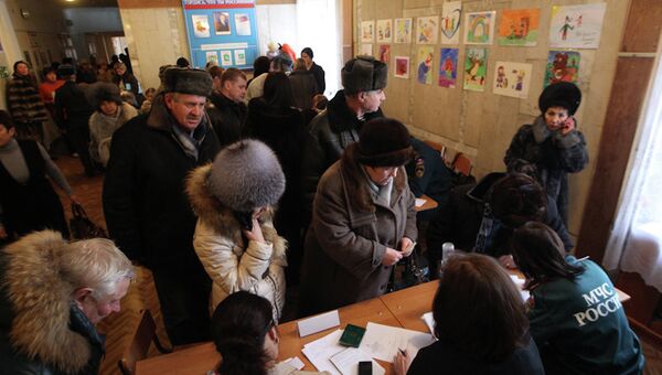 Регистрация жильцов дома, пострадавшего от взрыва газа в Томске