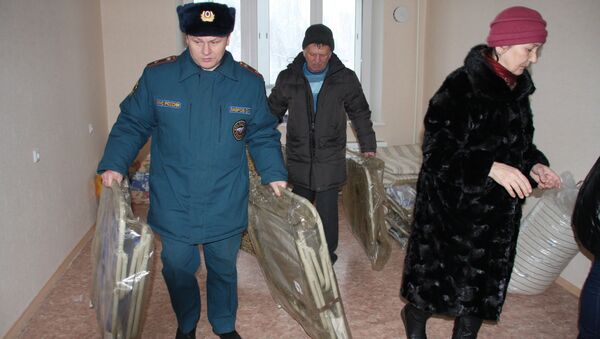 Жильцы дома на Сибирской, пострадавшие от взрыва