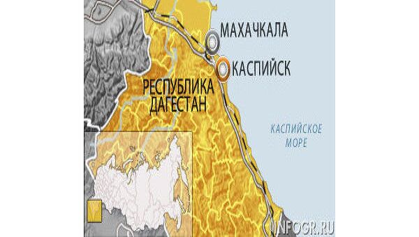 Дагестан, Каспийск. Карта
