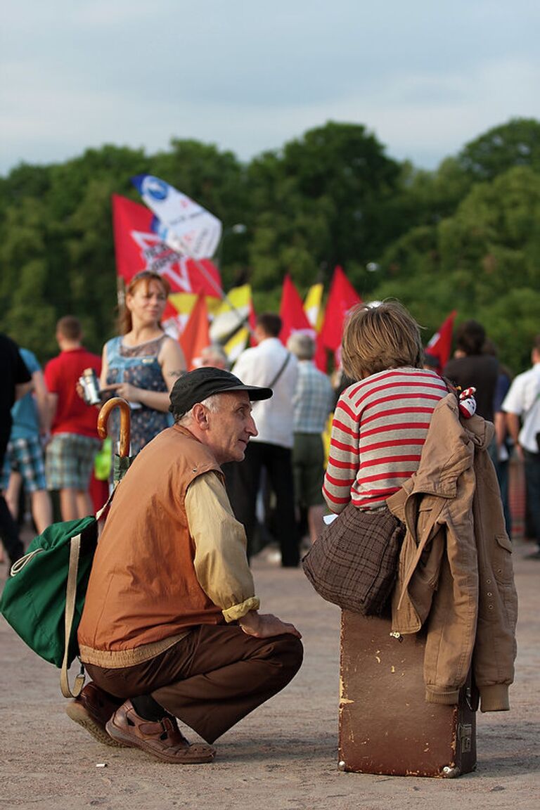 Акция оппозиции Белые ночи в Санкт-Петербурге