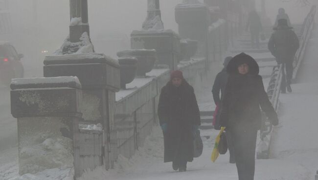 Морозы в Томске