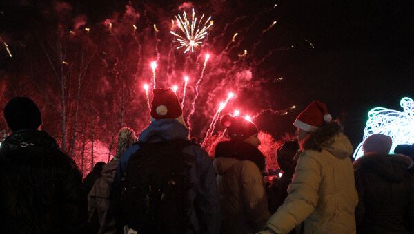 Празднование Нового года в Томске